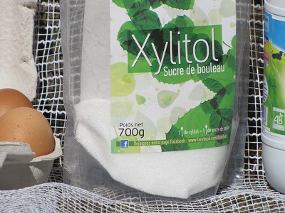 Paquet de xylitol.