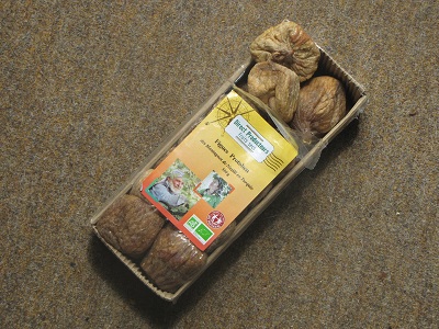 Paquet de figues séchées.