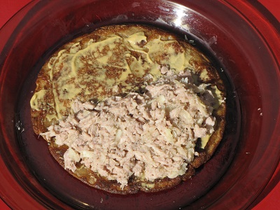 Crêpe au thon.