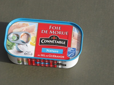 Boîte de foie de morue.