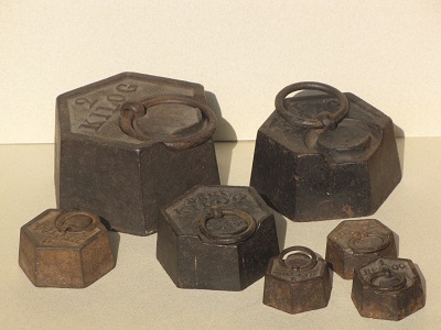 Poids hexagonaux.