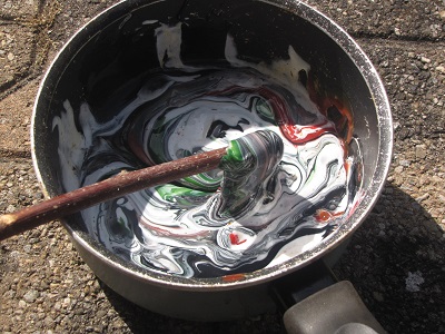 Plastique type 1-2-4-5 fondu.