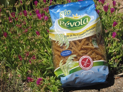 Paquet de pâtes de riz.