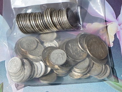 Pièces d'argent.